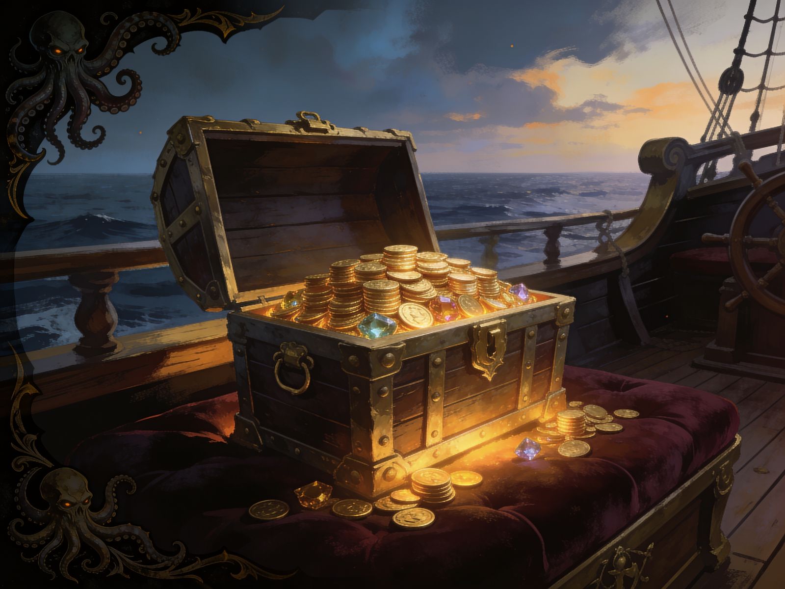 A calm, reassuring illustration of player safety and responsible gaming support at FatPirate